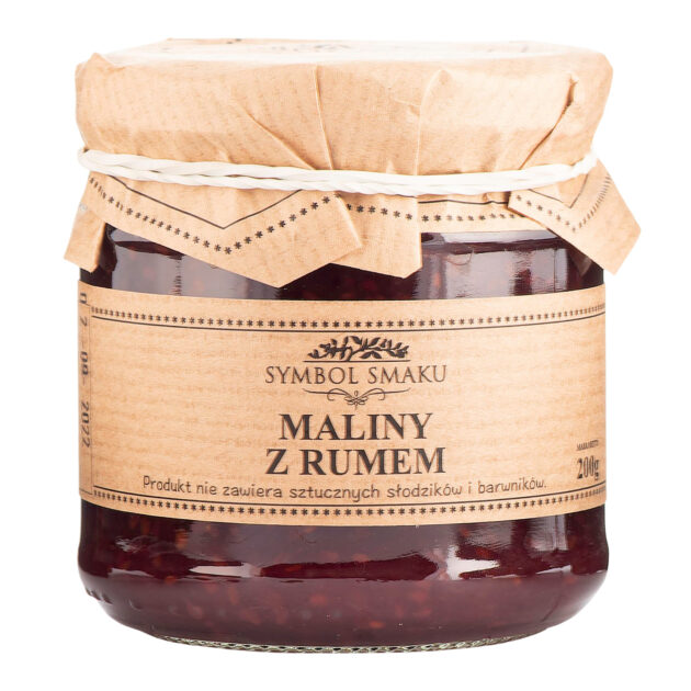 Maliny z rumem 200g
