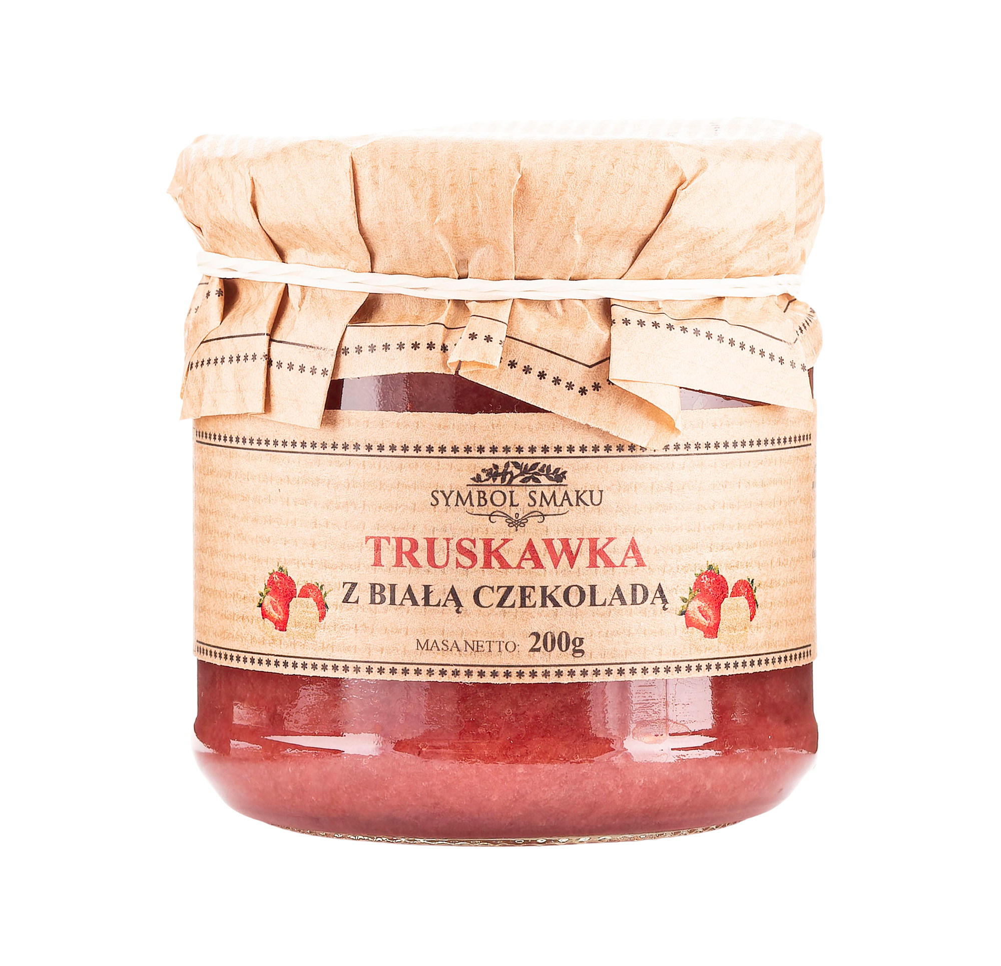 Truskawka z białą czekoladą 200g